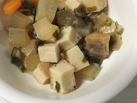 離乳食完了期☆牛肉と厚揚げ豆腐と大根の煮物☆